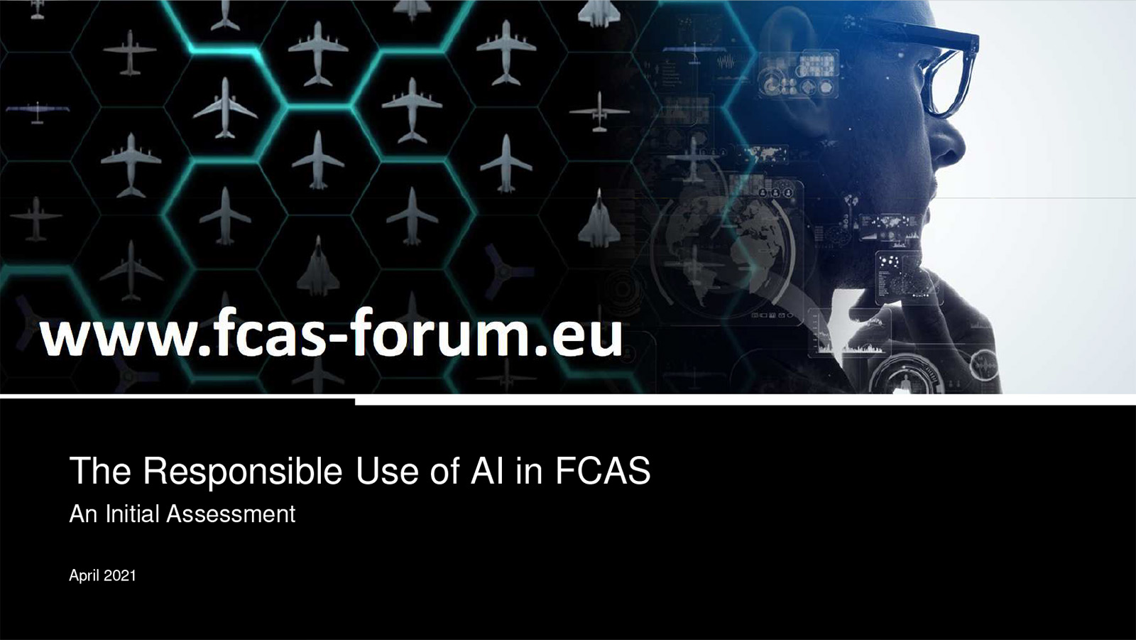 The responsible use of AI in a FCAS presentation cover